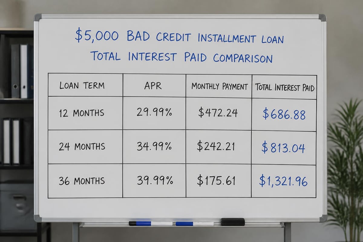 Loan cost comparison