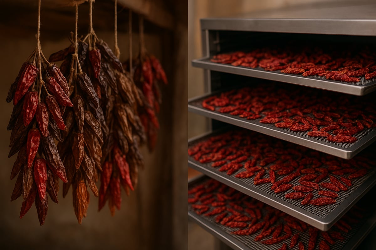 Méthodes de séchage des piments : tradition et innovation