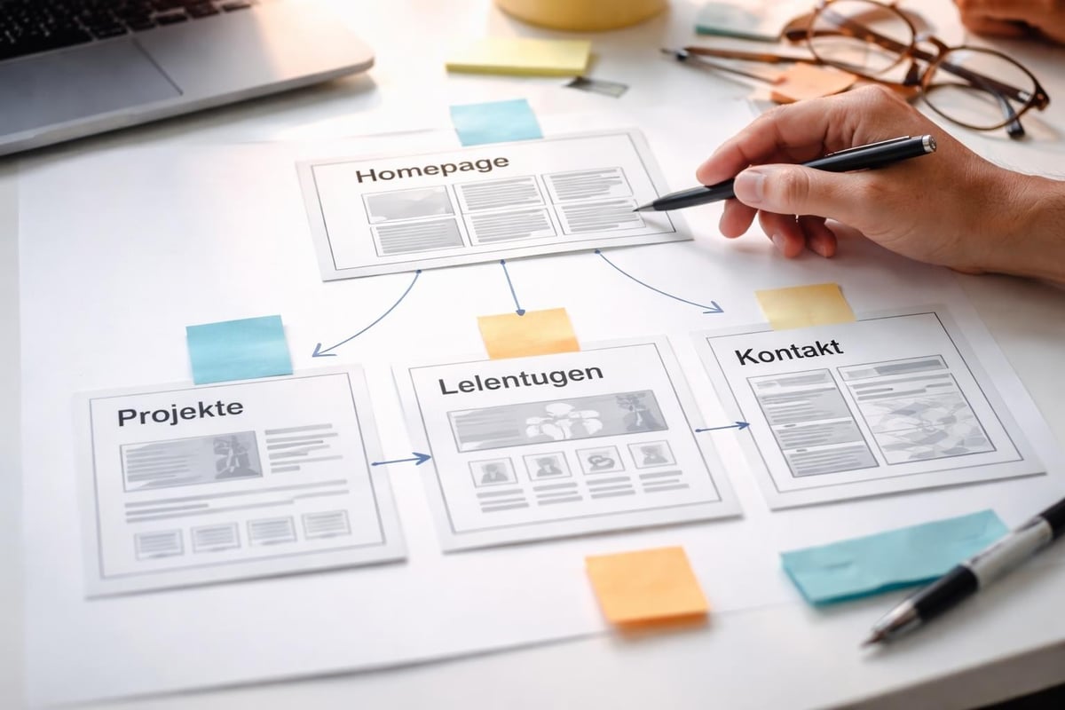 Website-Navigation Struktur