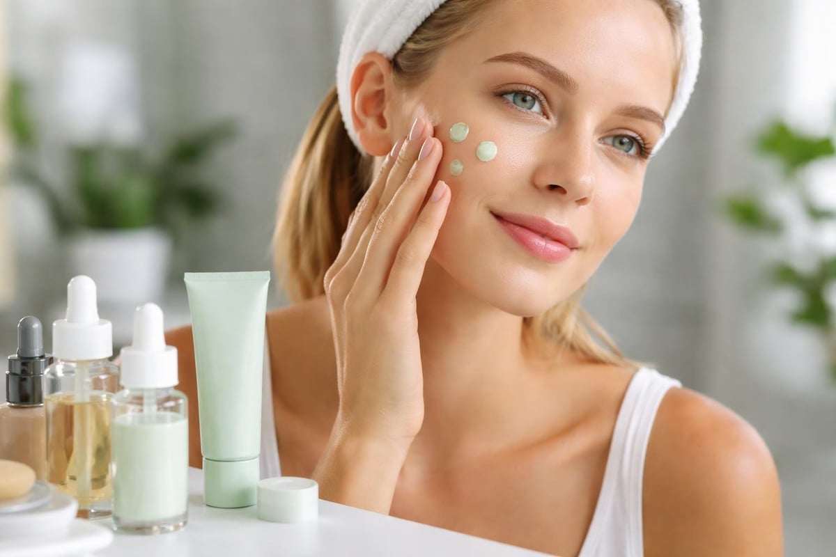 Skincare routine integration