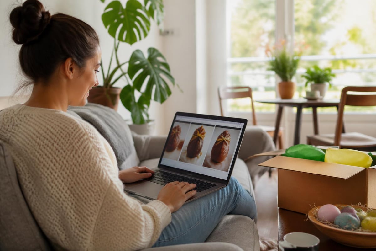 Online Easter shopping