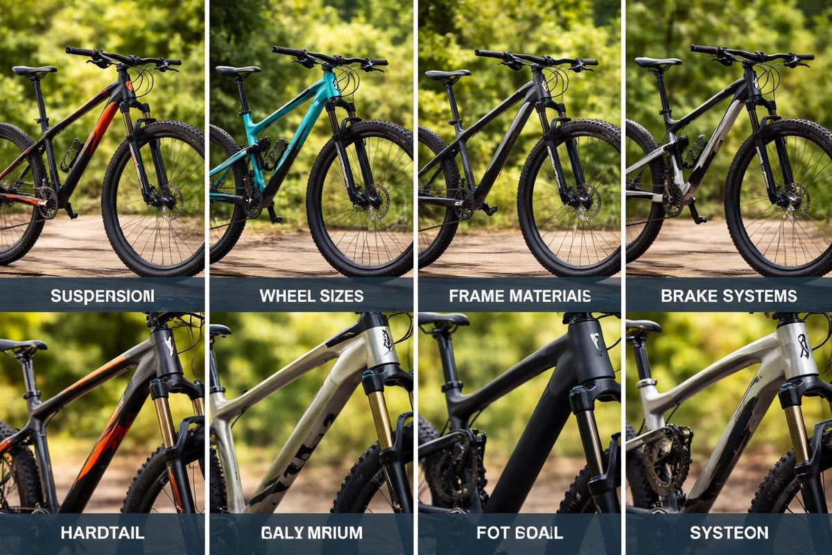 Mountain bike specifications comparison