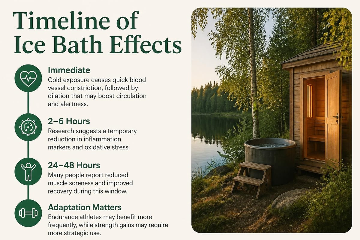 Ice bath recovery timeline