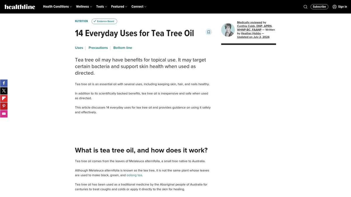 7 Essential Natural Alternatives to Canesten Cream in 2026 - Tea Tree Oil Topical Solutions