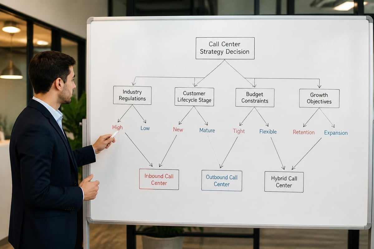 Decision framework for call center model selection