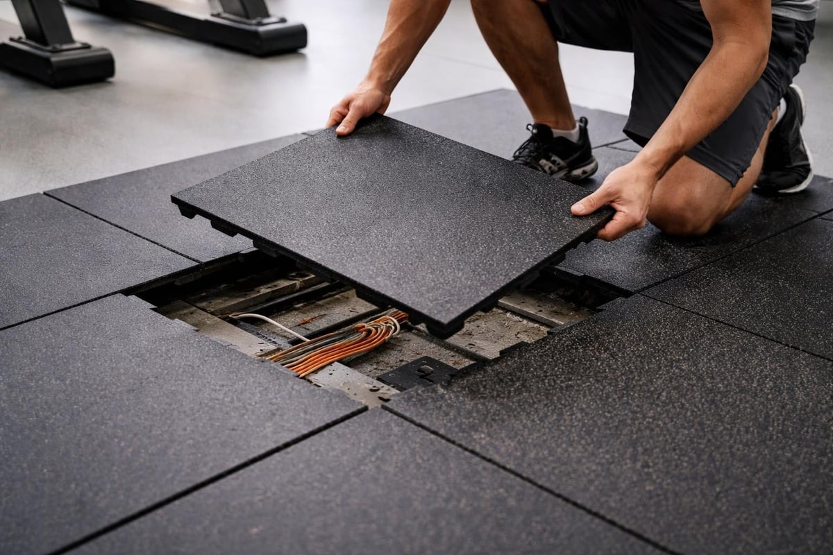Commercial gym floor maintenance