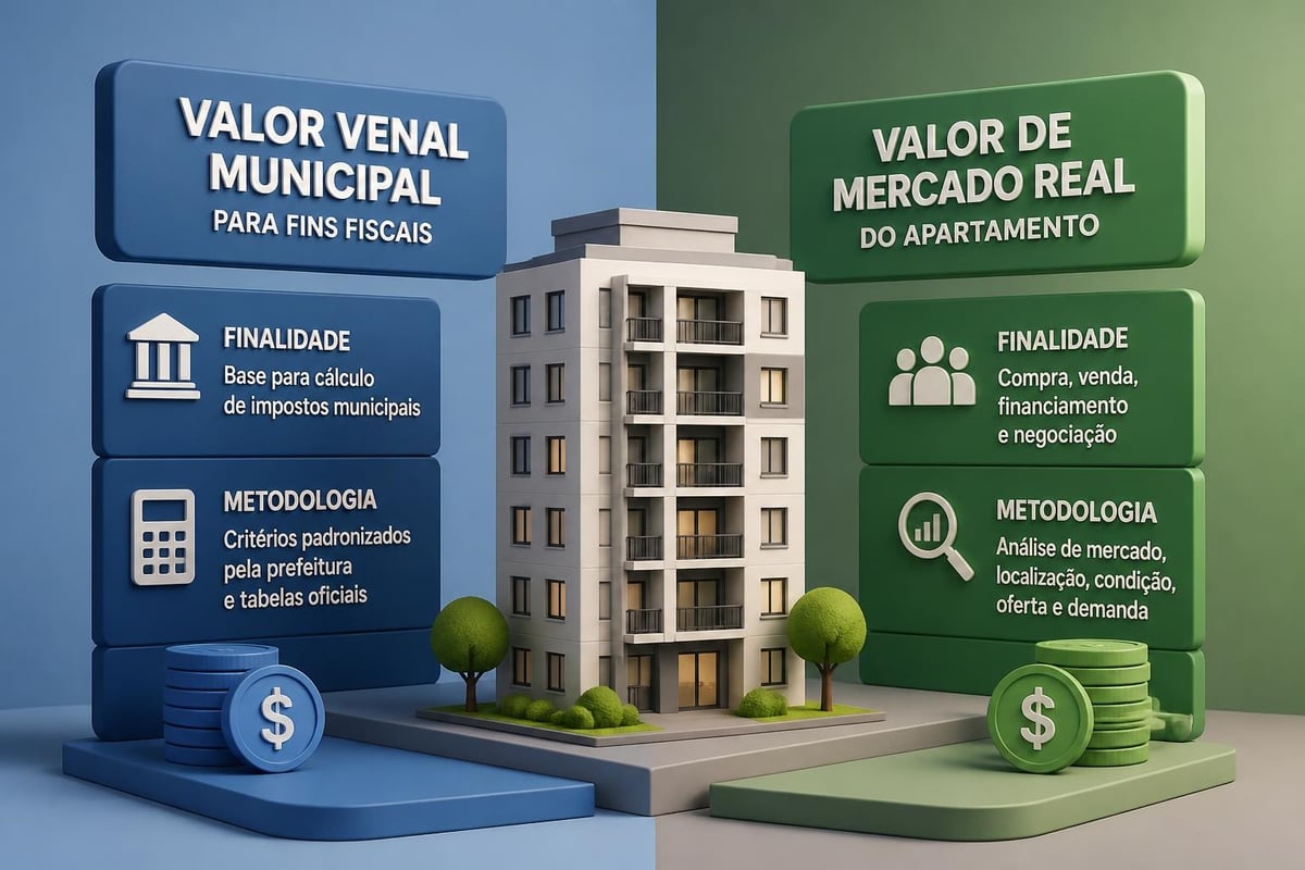 Diferença entre valor venal e mercado