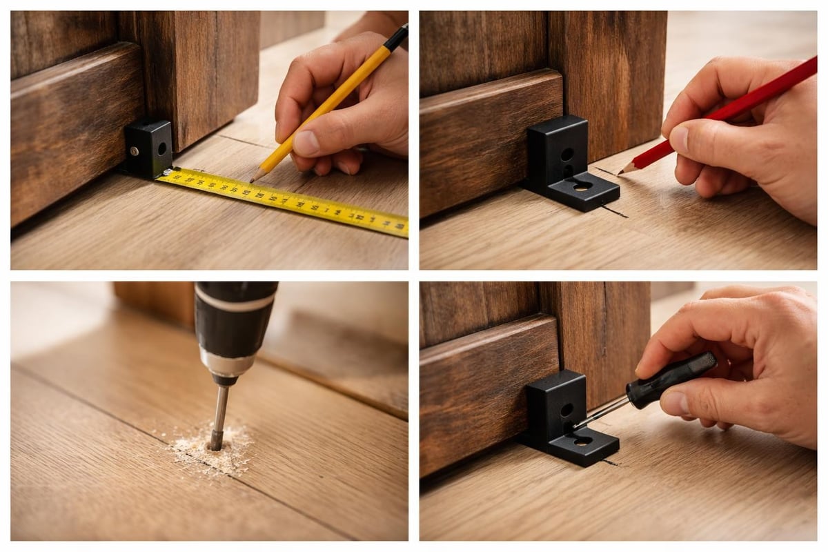 Floor guide installation steps