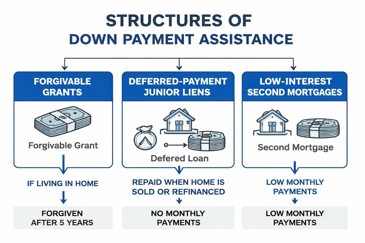 Down payment assistance types