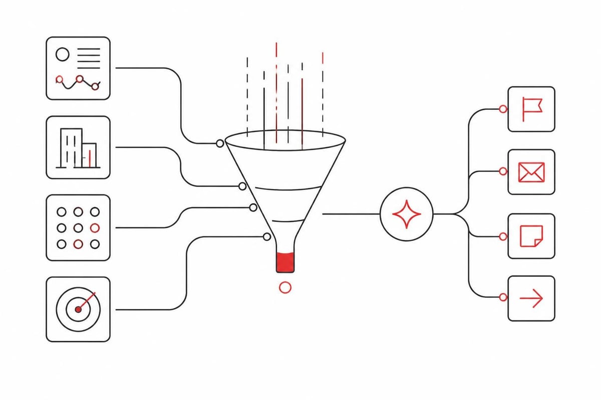 AI funnel decision tree