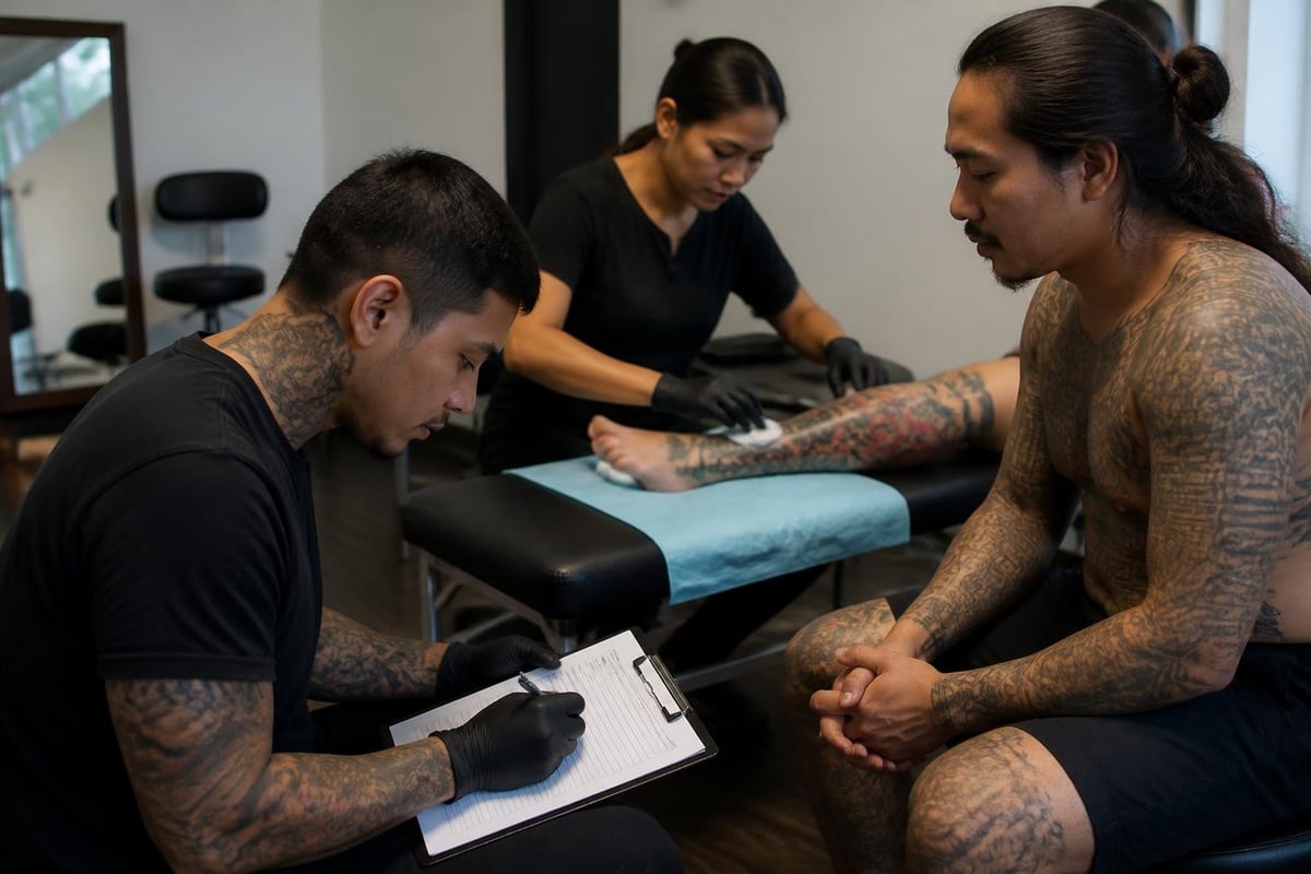 Multi-session tattoo documentation