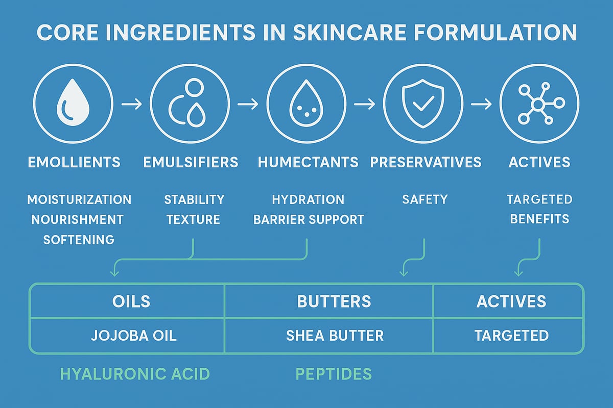 Core Ingredients and Their Functions in Modern Skincare