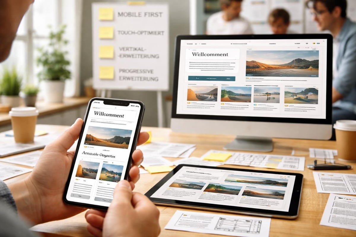 Mobile-First Design Prinzipien