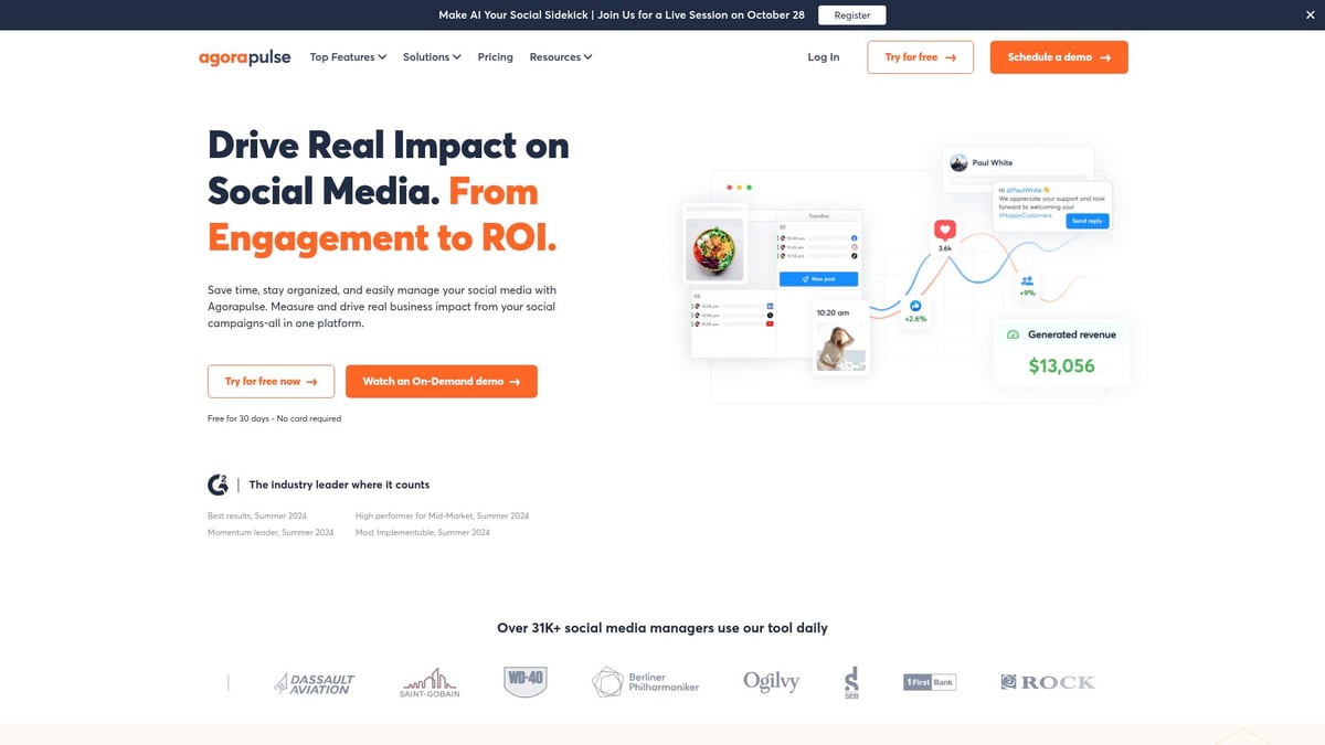 7 Top White Label Social Media Management Tools for 2025 - Agorapulse