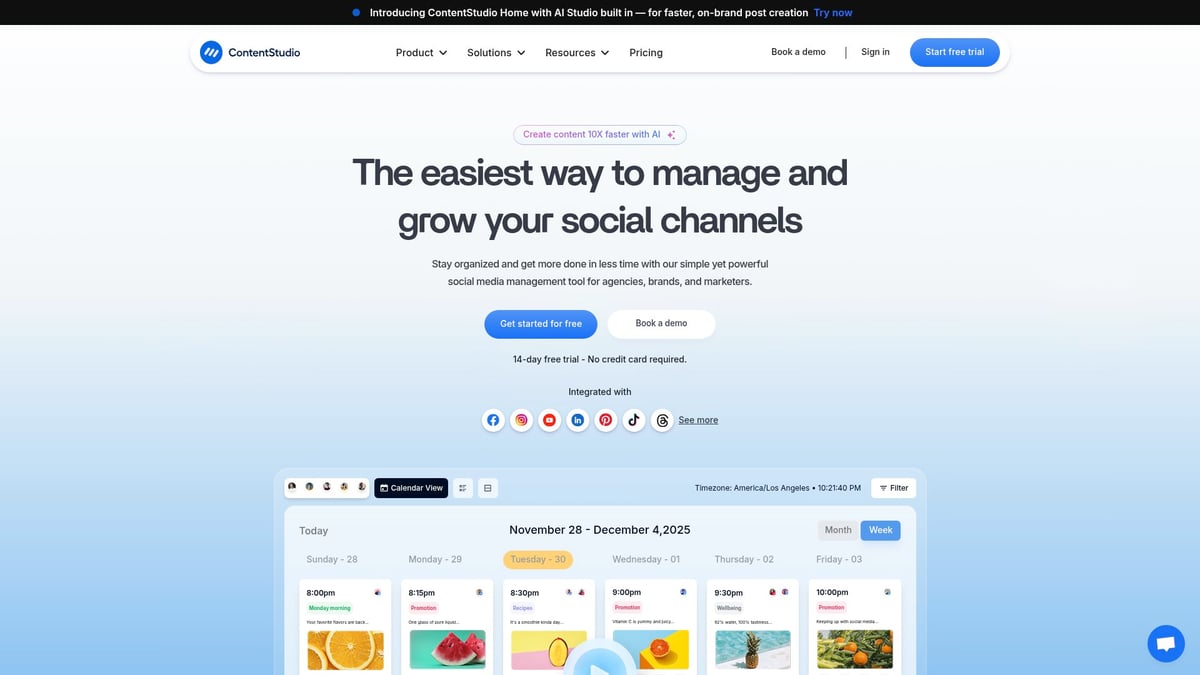7 Top White Label Social Media Management Tools for 2025 - ContentStudio