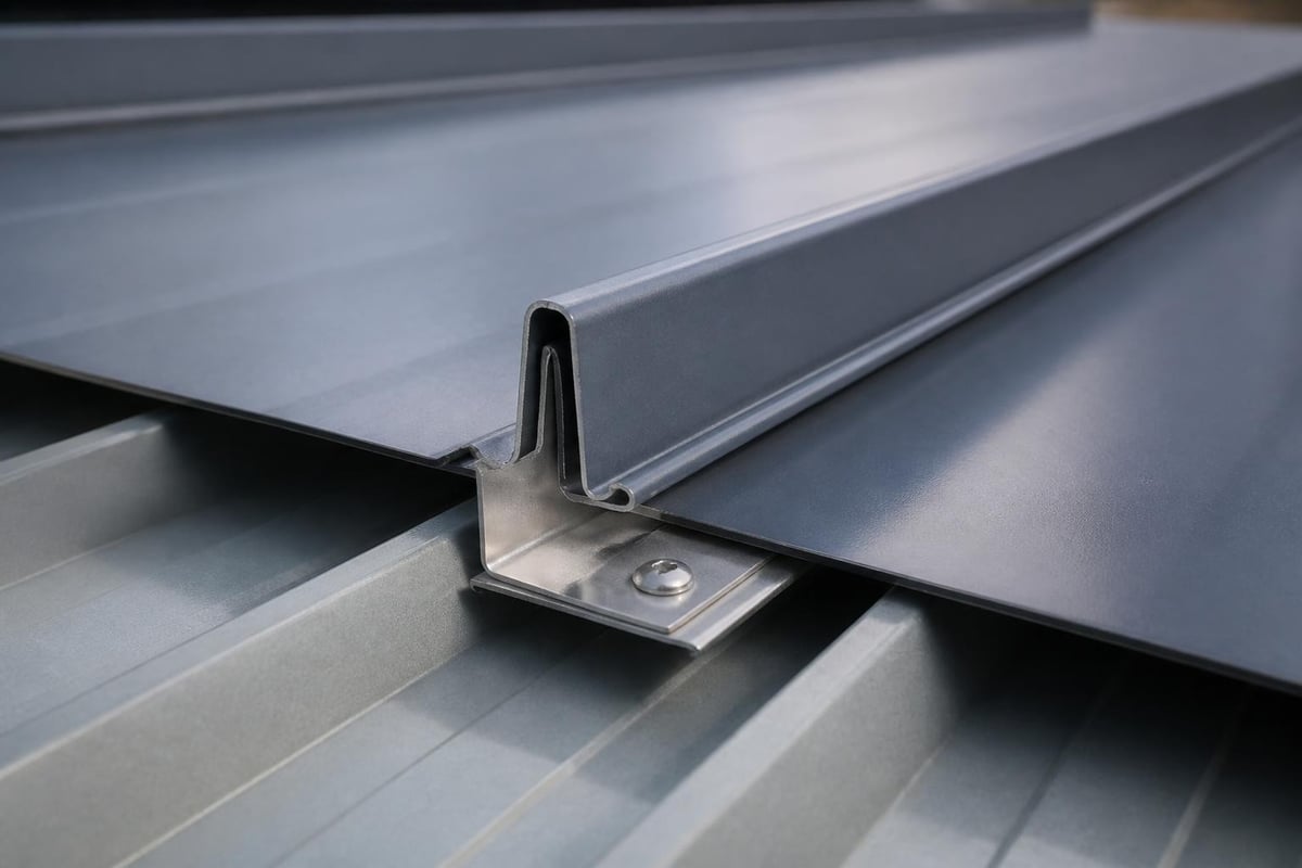 Roof steel sheet wind resistance