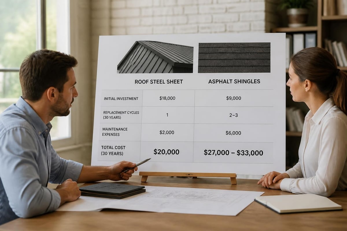 Roof steel sheet cost comparison