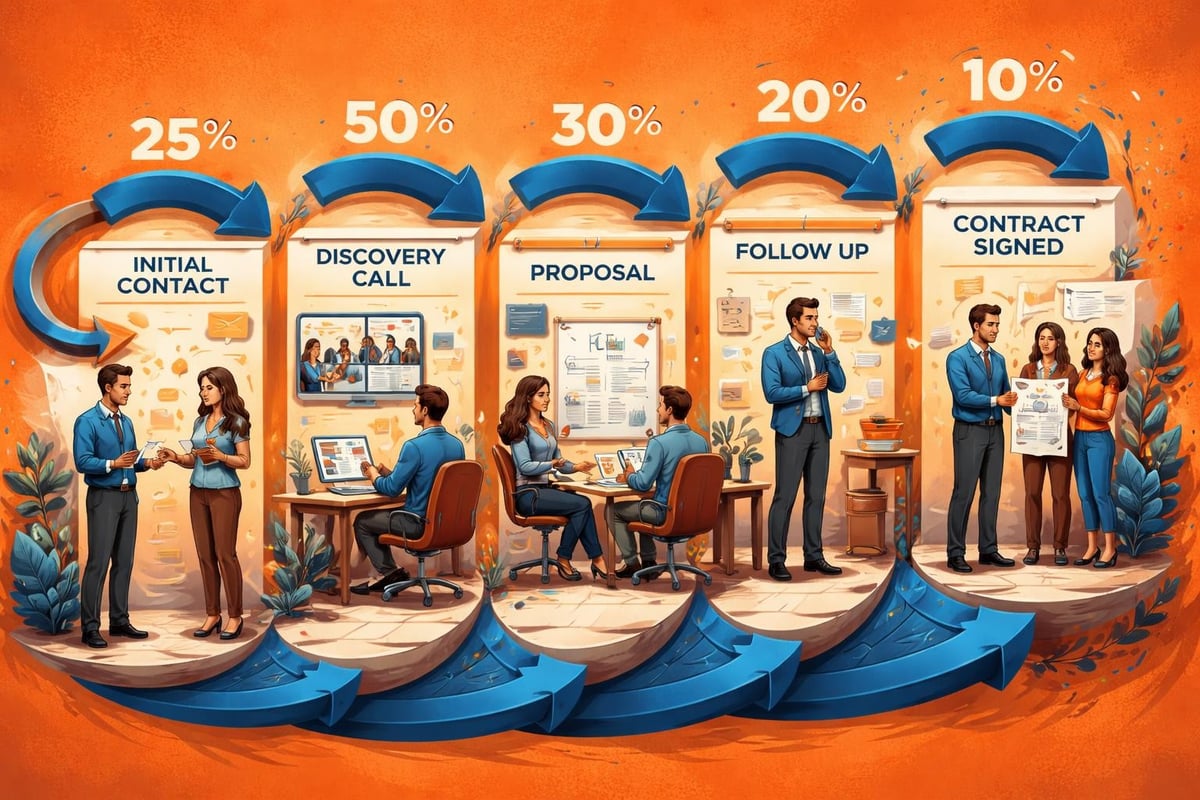 Sales funnel optimization workflow