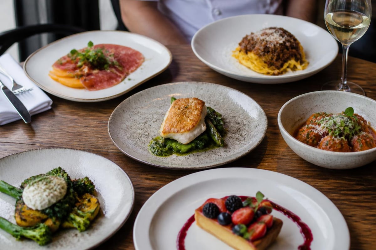 Italian meal course progression