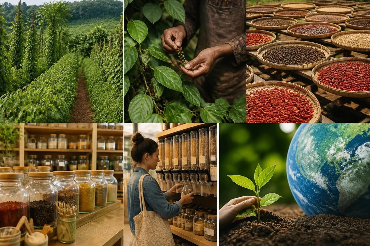 Cycle environnemental des épices bio