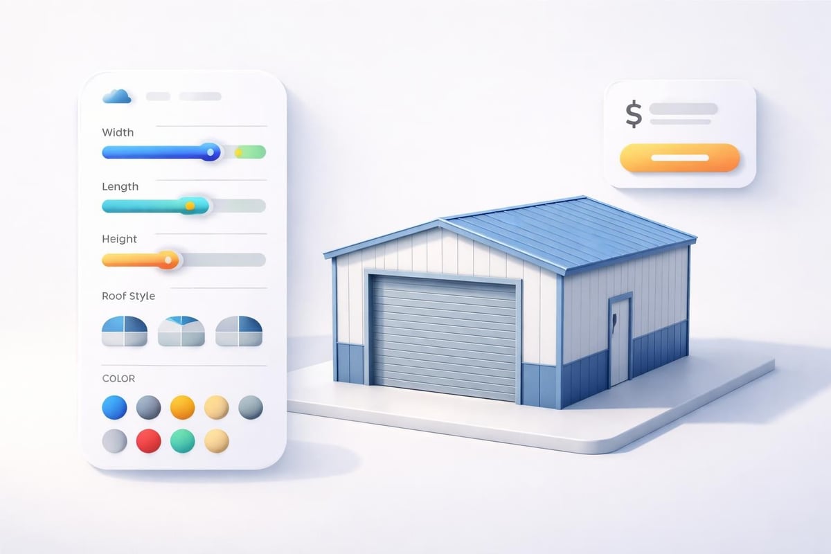3D building customization interface