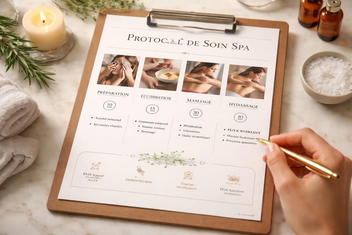 Step-by-step spa ritual structure