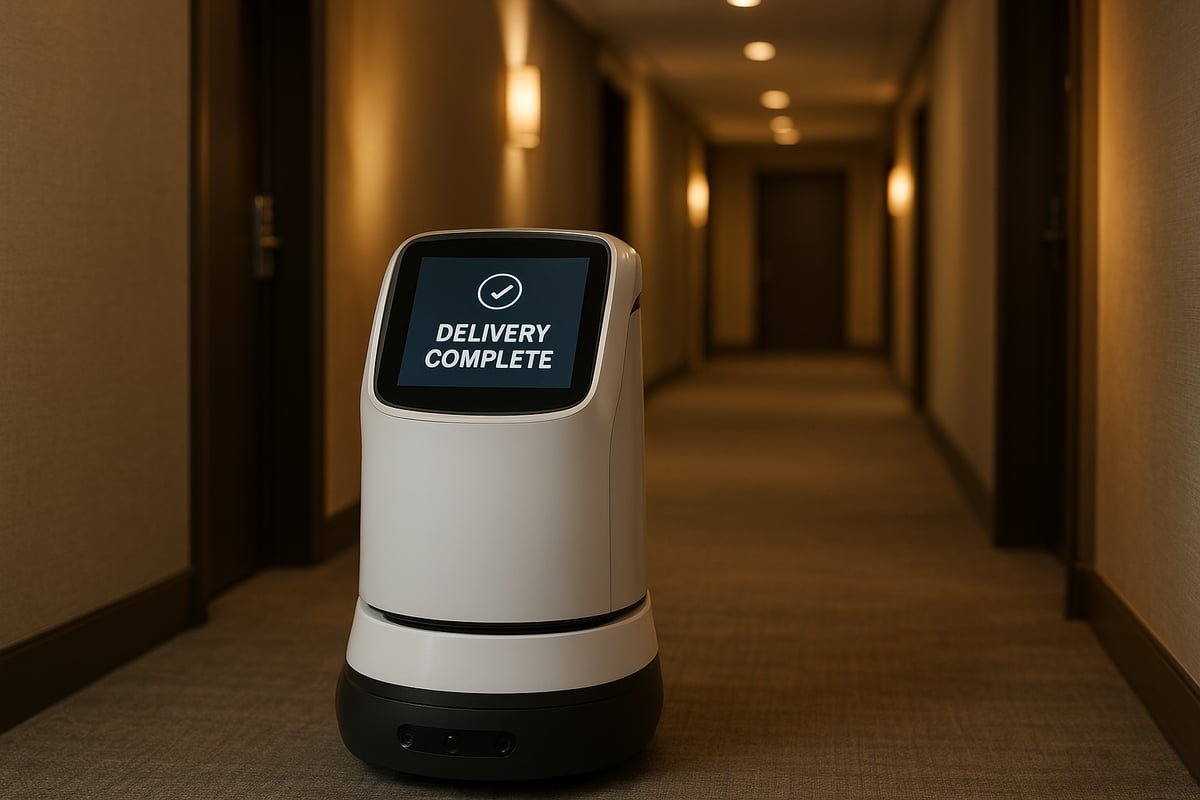Sentrale teknologier bak room service-roboter