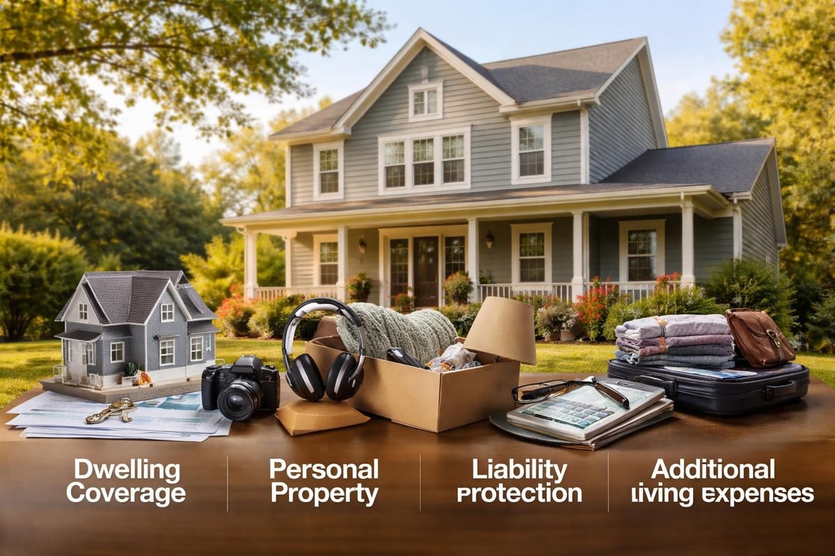 Homeowners insurance coverage layers