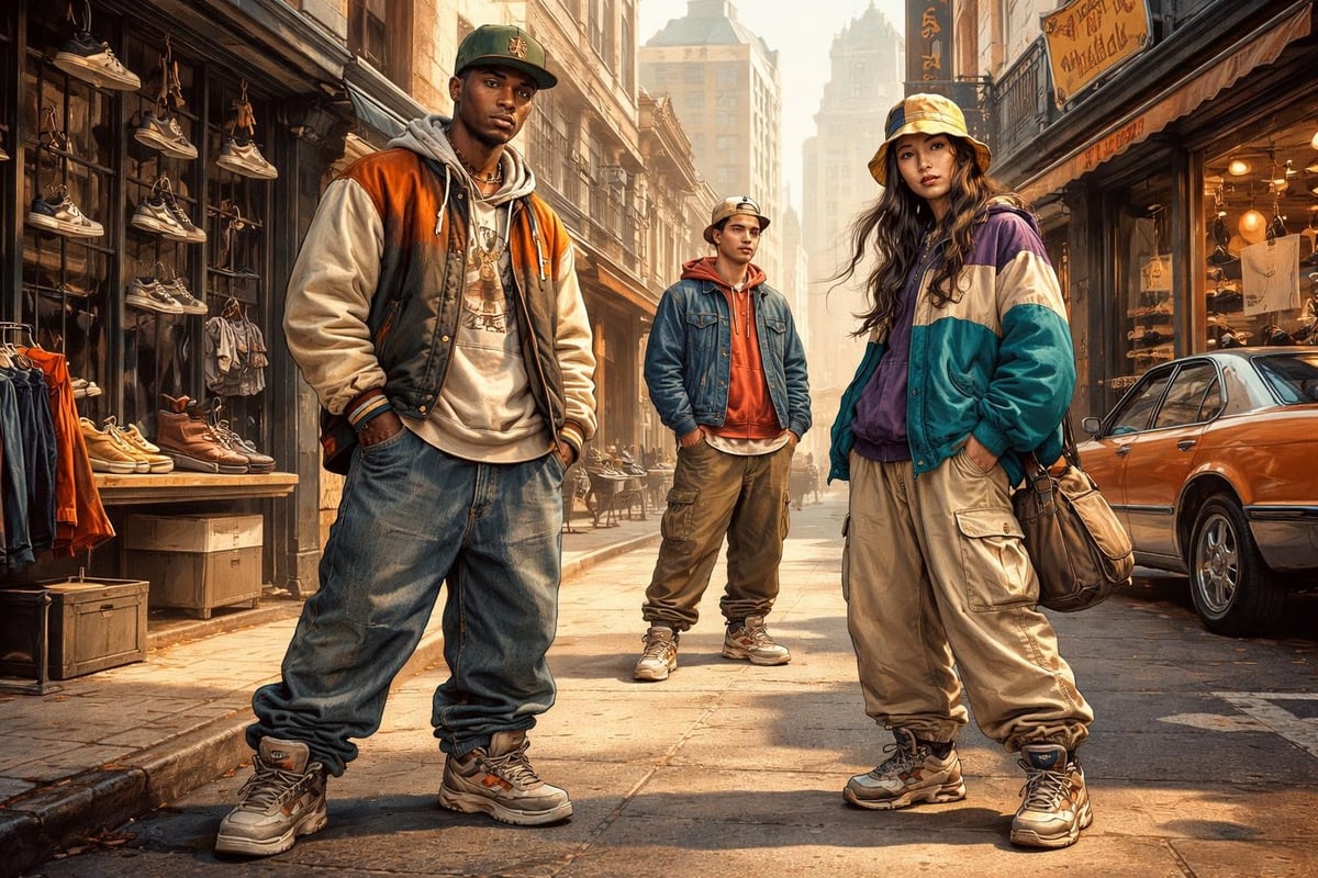 Vintage meets contemporary streetwear