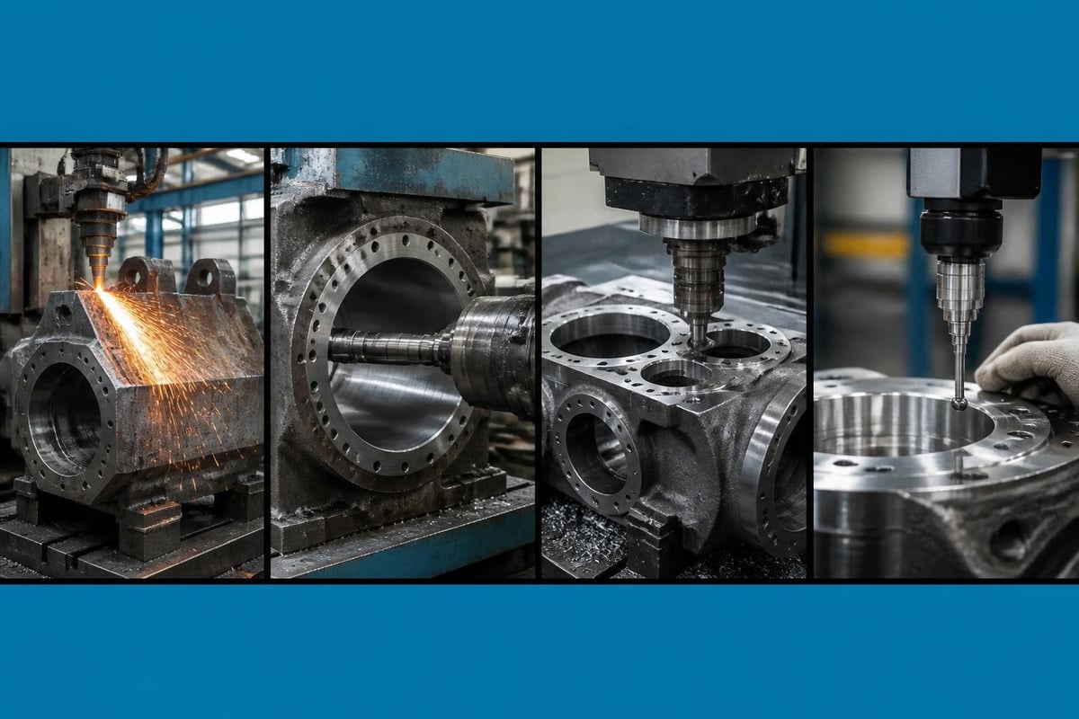 Mining equipment machining sequence