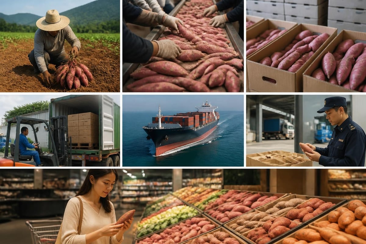 Sweet potato supply chain