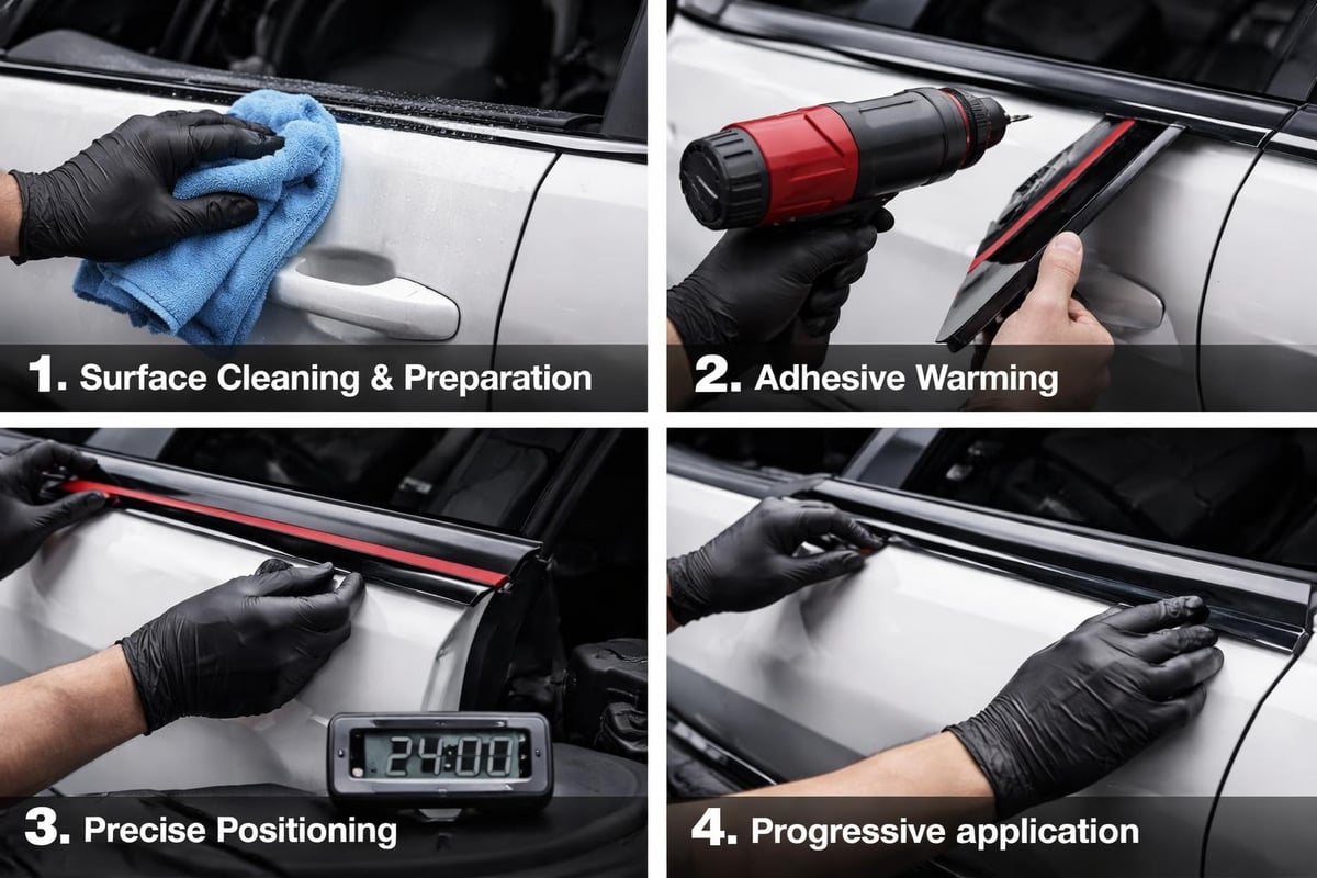 Installation process steps