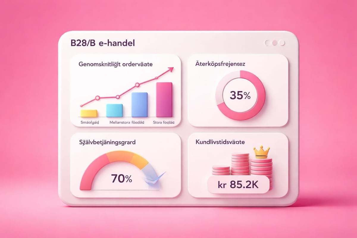 B2B e-handel KPI-dashboard
