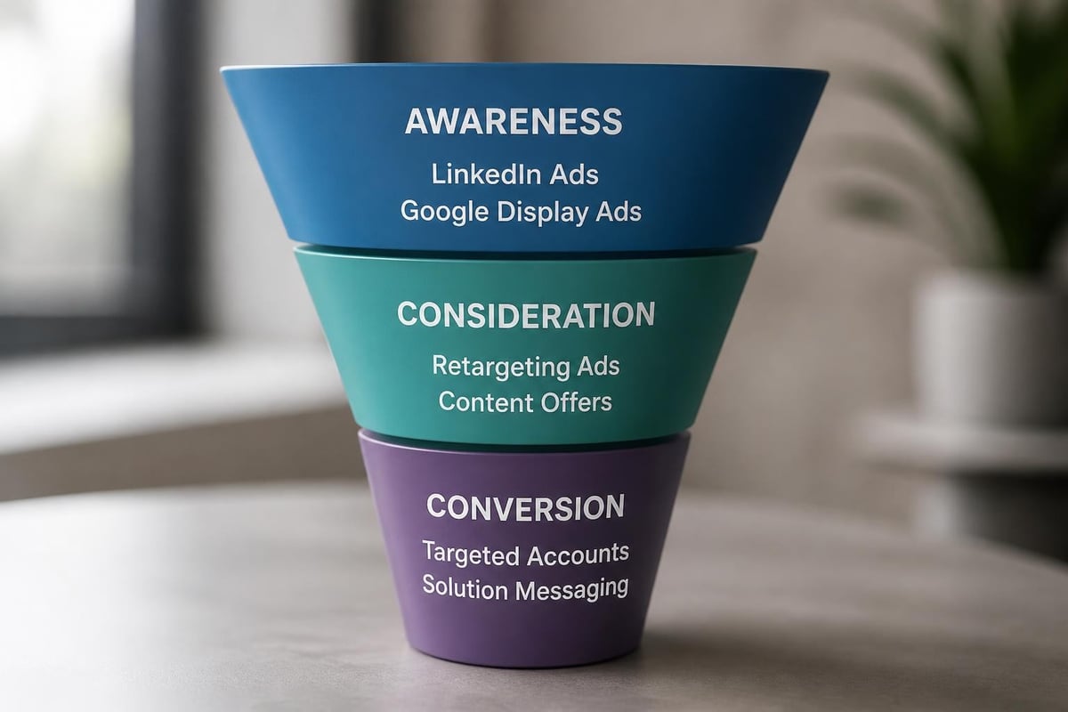 B2B paid advertising funnel