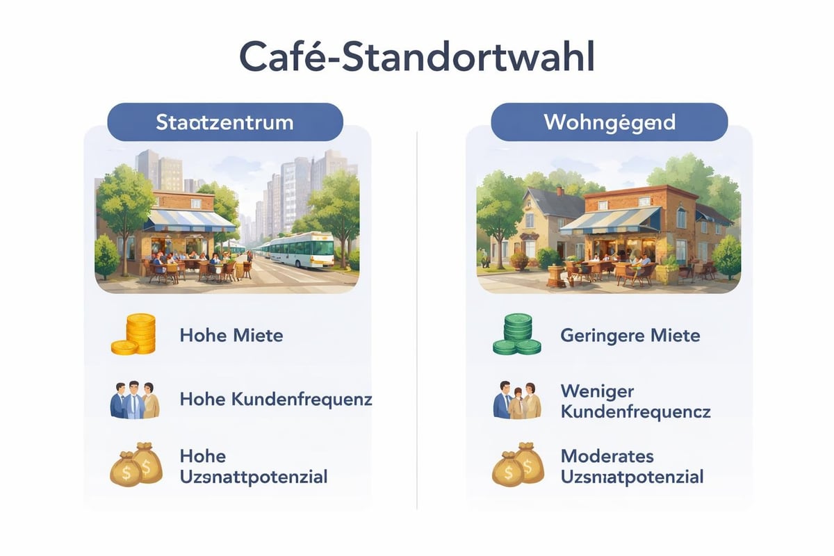 Café Standortwahl Kostenfaktoren