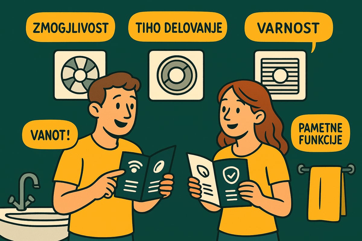 Ključni kriteriji za pravilno izbiro ventilatorja