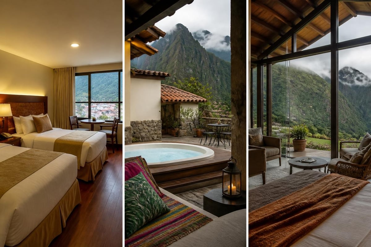 Machu Picchu package accommodation tiers