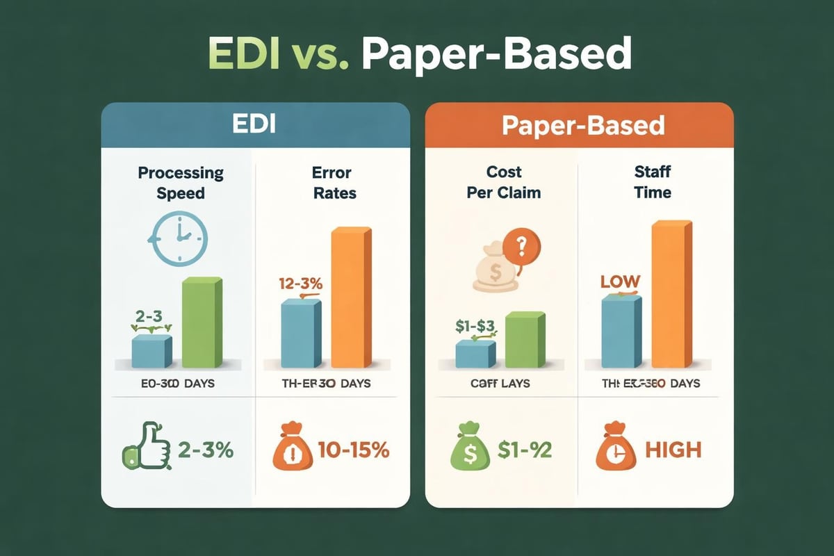 Benefits of EDI versus paper billing