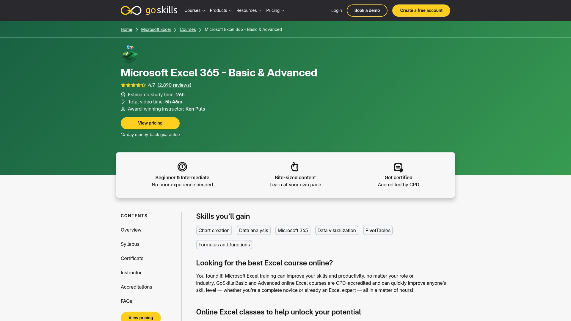9 Best Excel Coaching Classes to Transform Your Skills in 2025 - GoSkills – Microsoft Excel Courses