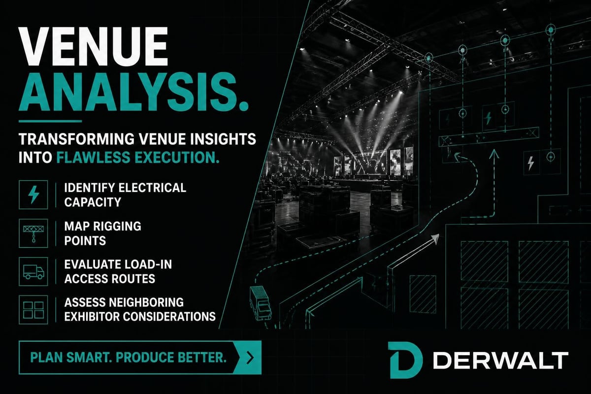 Trade show venue technical assessment