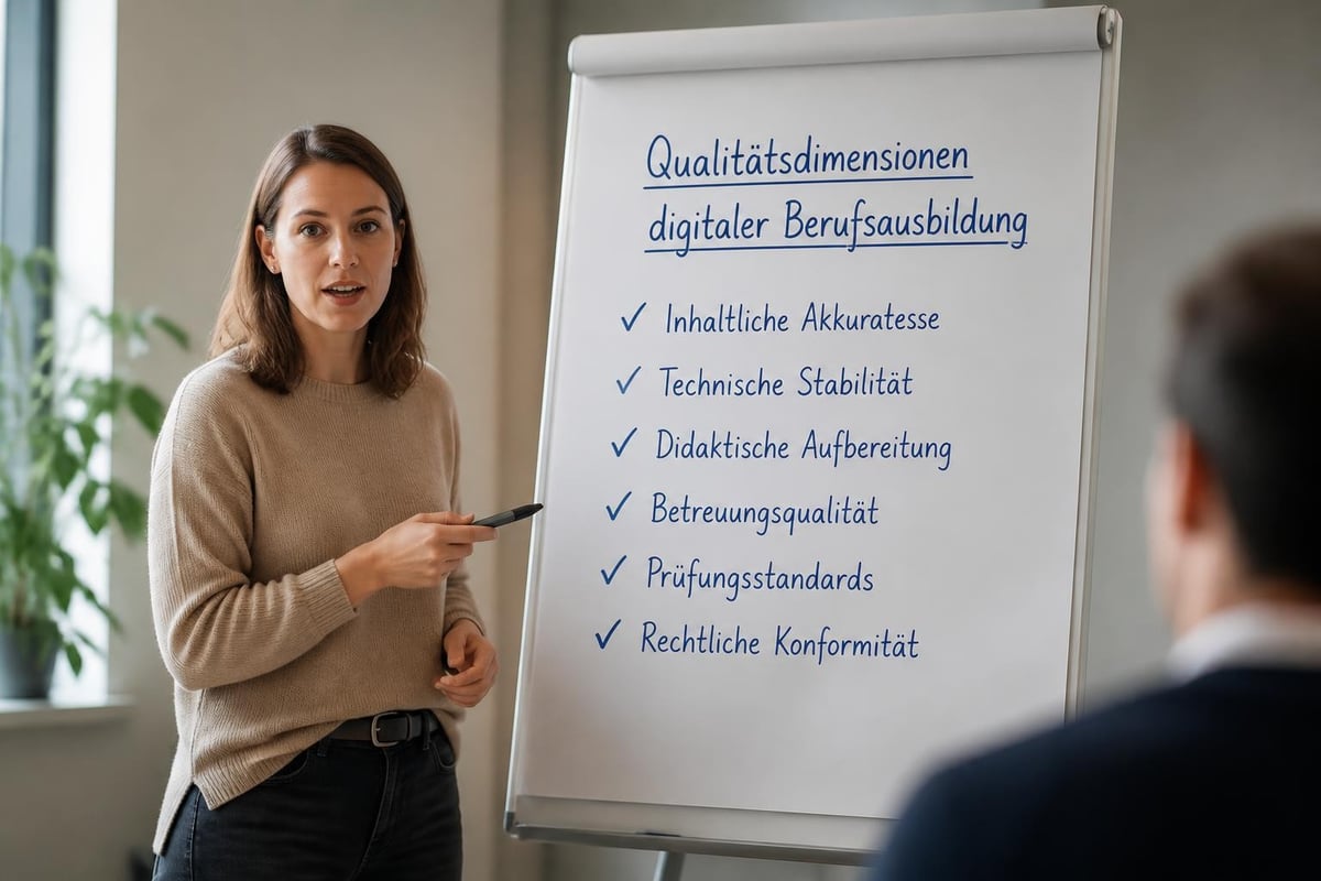 Qualitätskriterien Online-Ausbildung