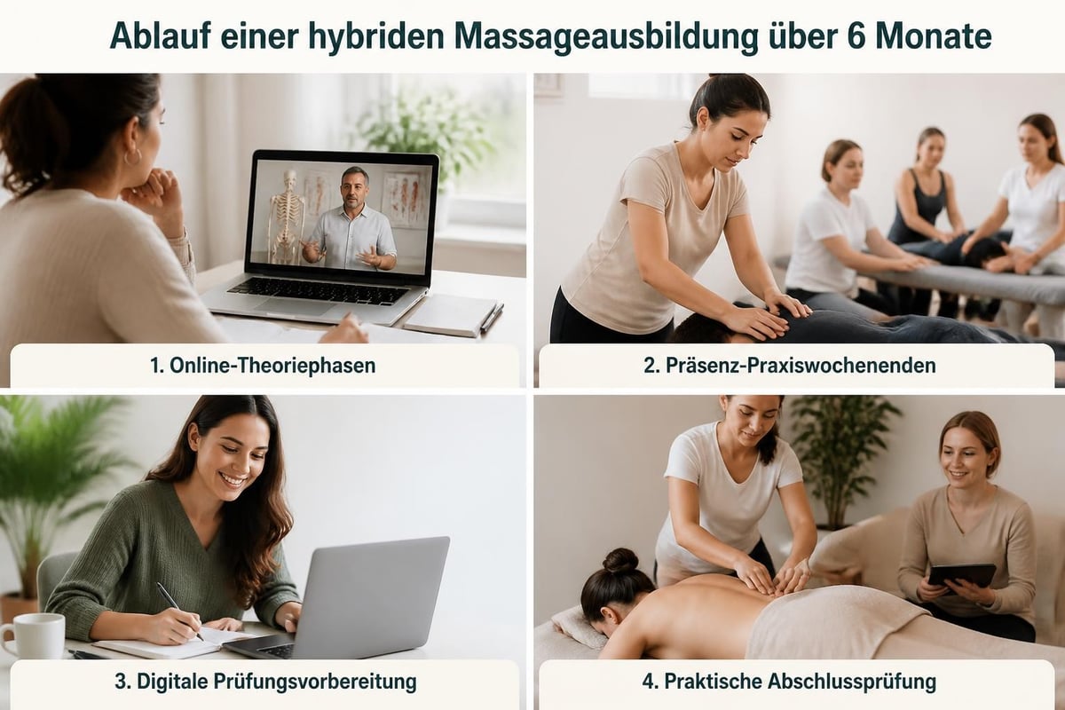Hybrides Lernmodell Zeitstrahl