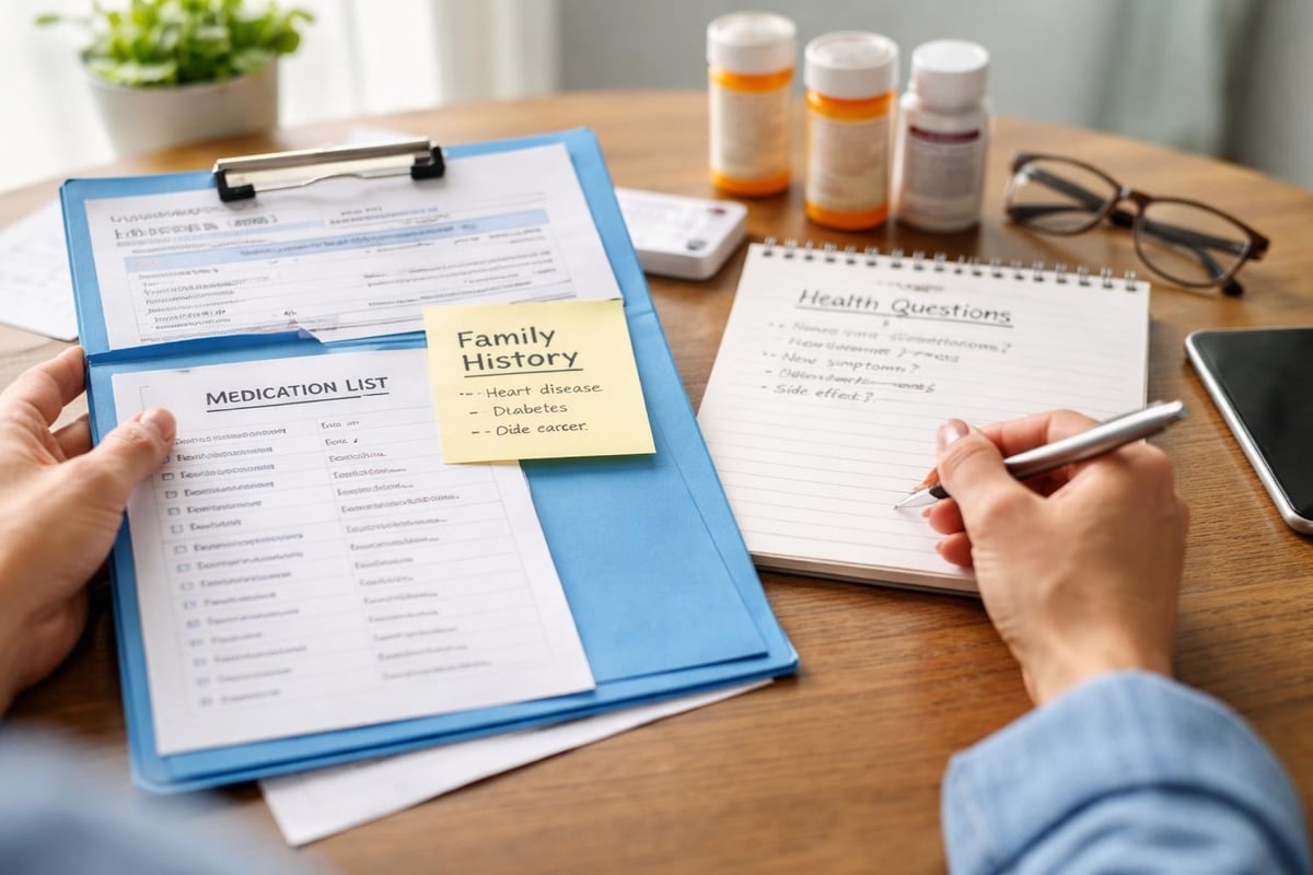 First appointment preparation