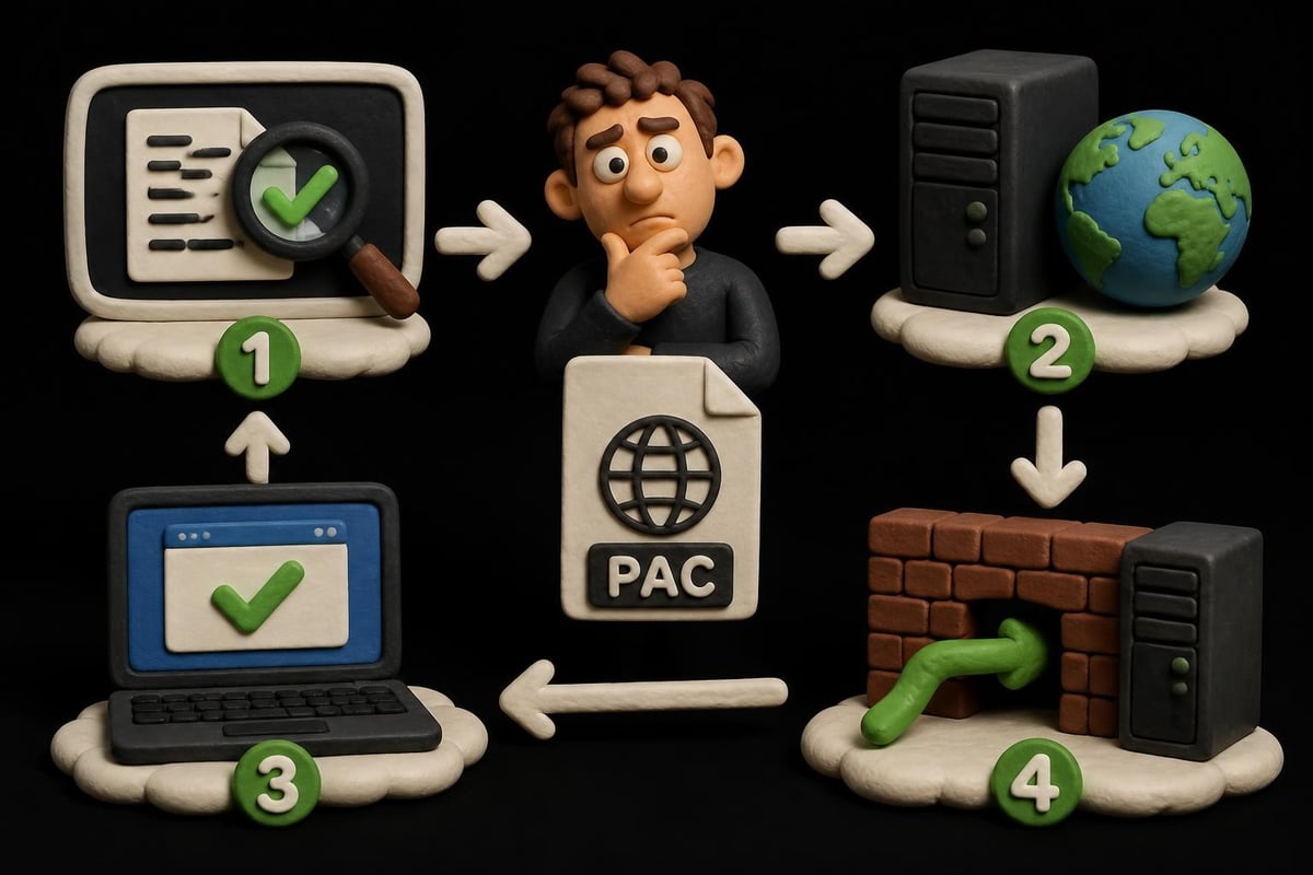 PAC file troubleshooting workflow