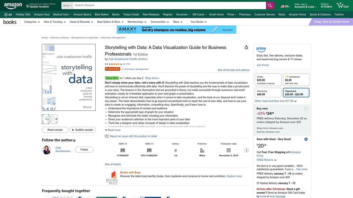 Top 7 Consulting Book Picks to Elevate Your Career in 2026 - Storytelling with Data: A Data Visualization Guide for Business Professionals
