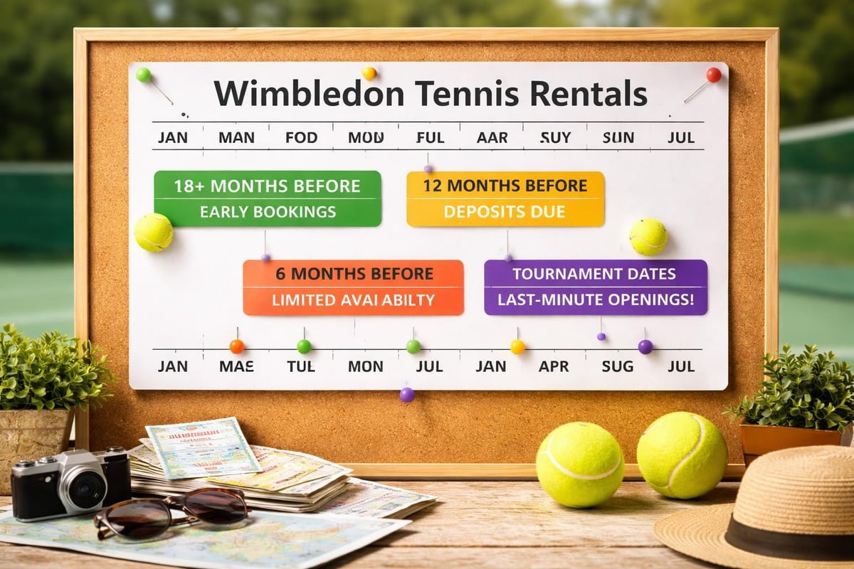 Wimbledon rental booking timeline
