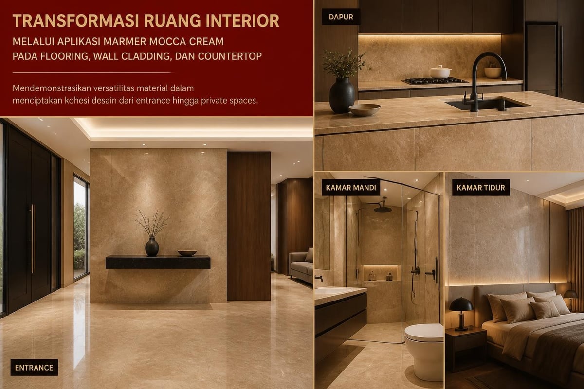 Mocca cream interior applications
