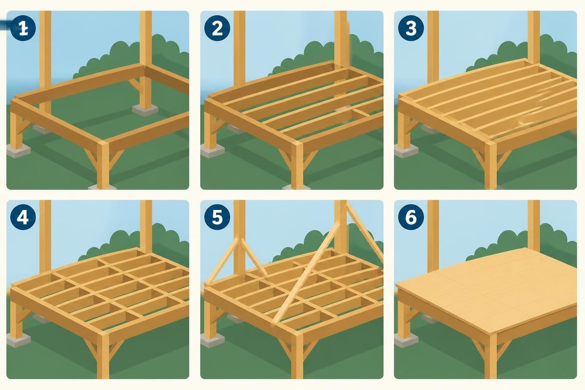 First floor platform construction