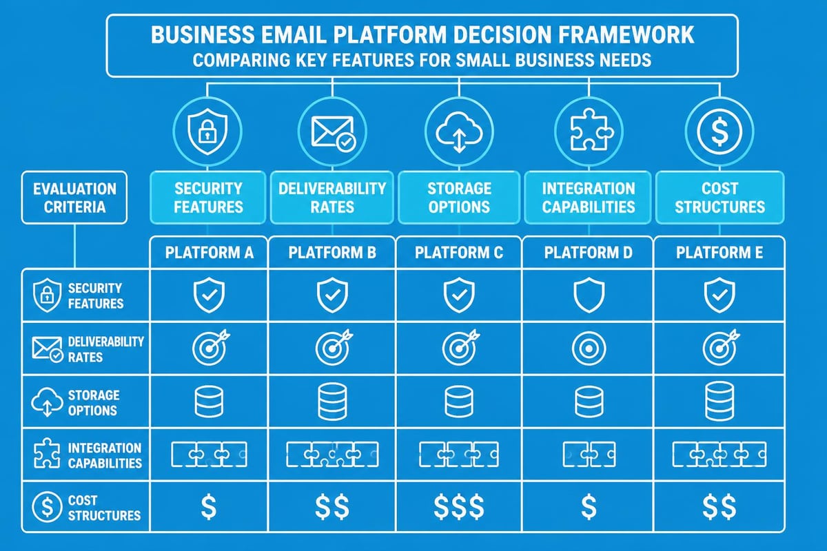Email platform features comparison