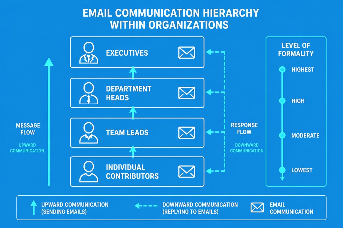 Internal email communication workflow